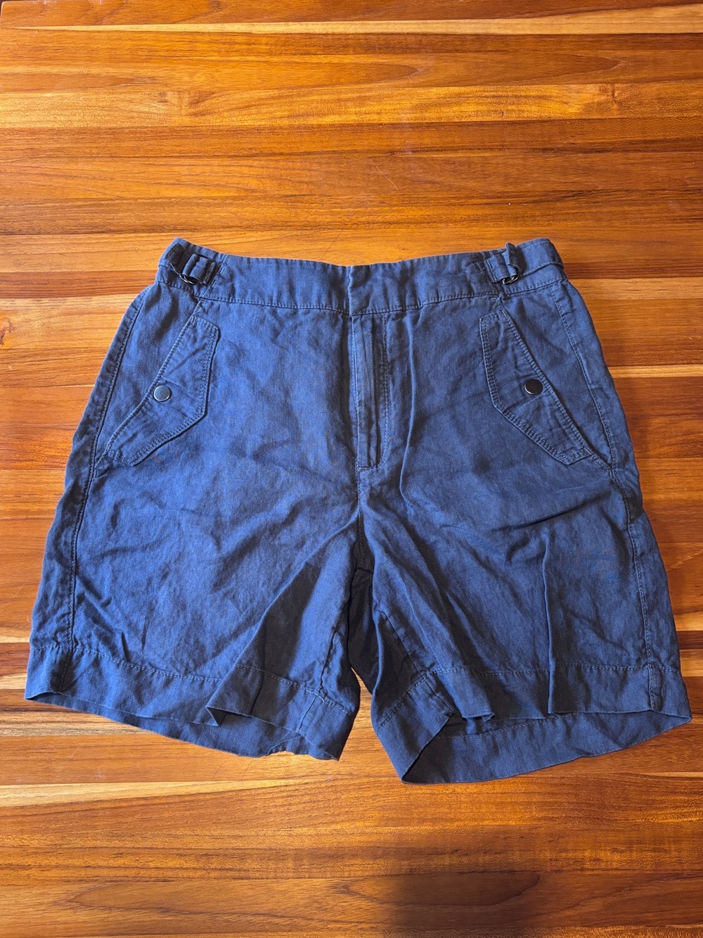 Women’s Athleta Navy Linen Casual Shorts